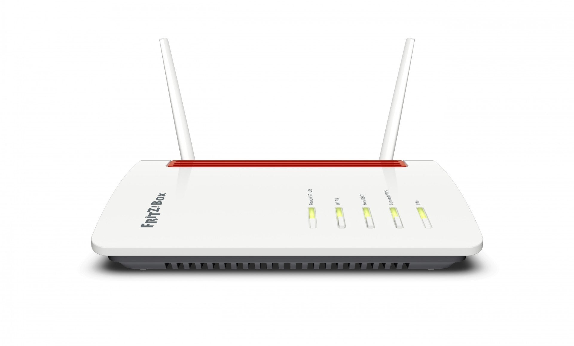 FRITZ!Box 6850 5G routeur sans fil Gigabit Ethernet Bi-bande (2,4 GHz / 5 GHz) Noir, Rouge, Blanc