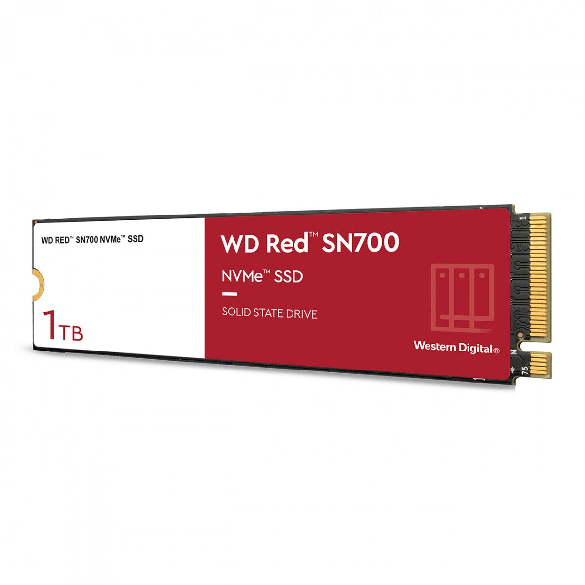 WD Red SSD SN700 NVMe 1To M.2 2280 PCIe Gen3 8Gb/s internal drive for NAS devices POWERED BY SANDISK