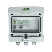 EMITER EM-264N_AC Tableau de distribution AC, IP65, SPD AC Noark type 2, disjoncteur 16A 1-F, RCD type A 40A/300mA