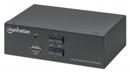 Manhattan 153546 Commutateur KVM 2/1 DisplayPort USB