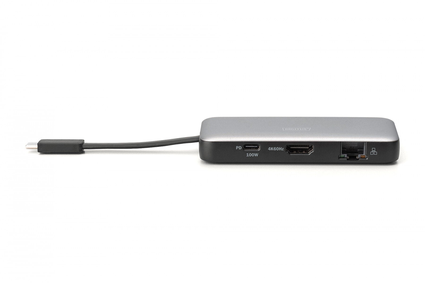 Station d'accueil de voyage USB-C 7 ports, max. 4K/60Hz avec HDR, HDMI, USB-A 3.2 Gen1, Ethernet Gigabit SD/Micro SD, PD 100W