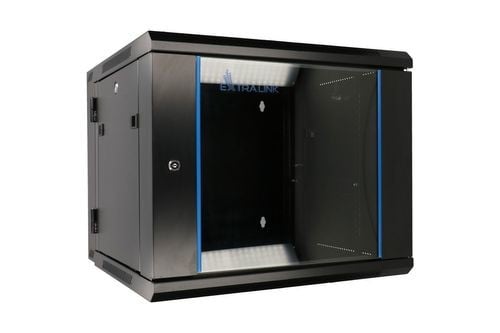 Extralink EX.12905 étagere 12U Rack monté sur le mur Noir