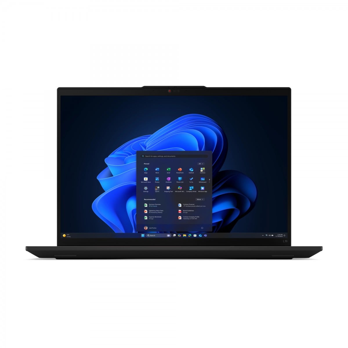 "Lenovo ThinkPad L16 Gen 2 (Intel) Intel Core Ultra 7 255U Ordinateur portable 40,6 cm (16"") WUXGA 32 Go DDR5-SDRAM 1 To SSD Wi-Fi 6E (802.11ax) Windows 11 Pro A"