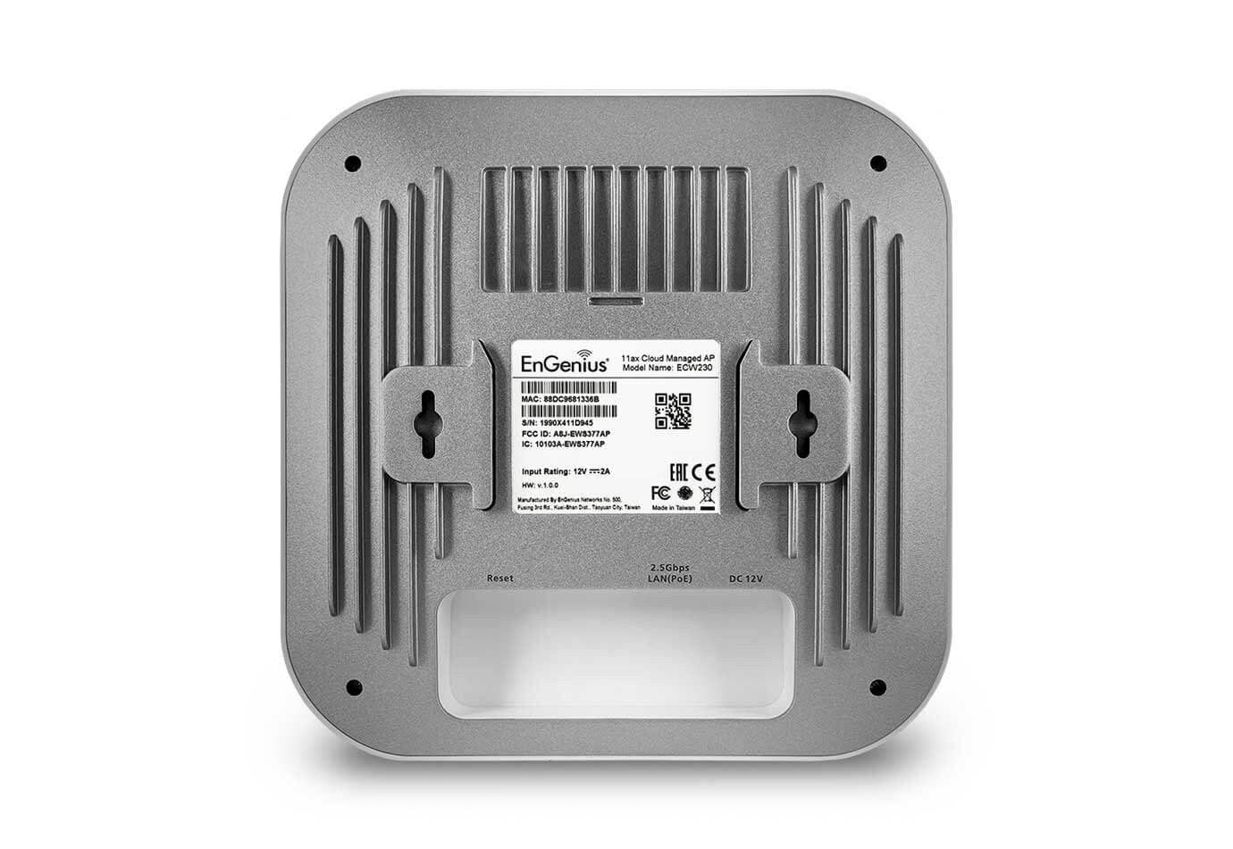 EnGenius ECW230 Point d'acces intérieur WiFi 6 802.11ax, 2.5GbE, géré, EnGenius Cloud