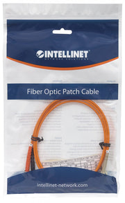 Intellinet 1m LC/ST câble de fibre optique OM1 Orange