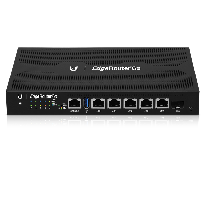 Ubiquiti ER-6P Networks EdgeRouter 6P Routeur connecté Gigabit Ethernet Noir