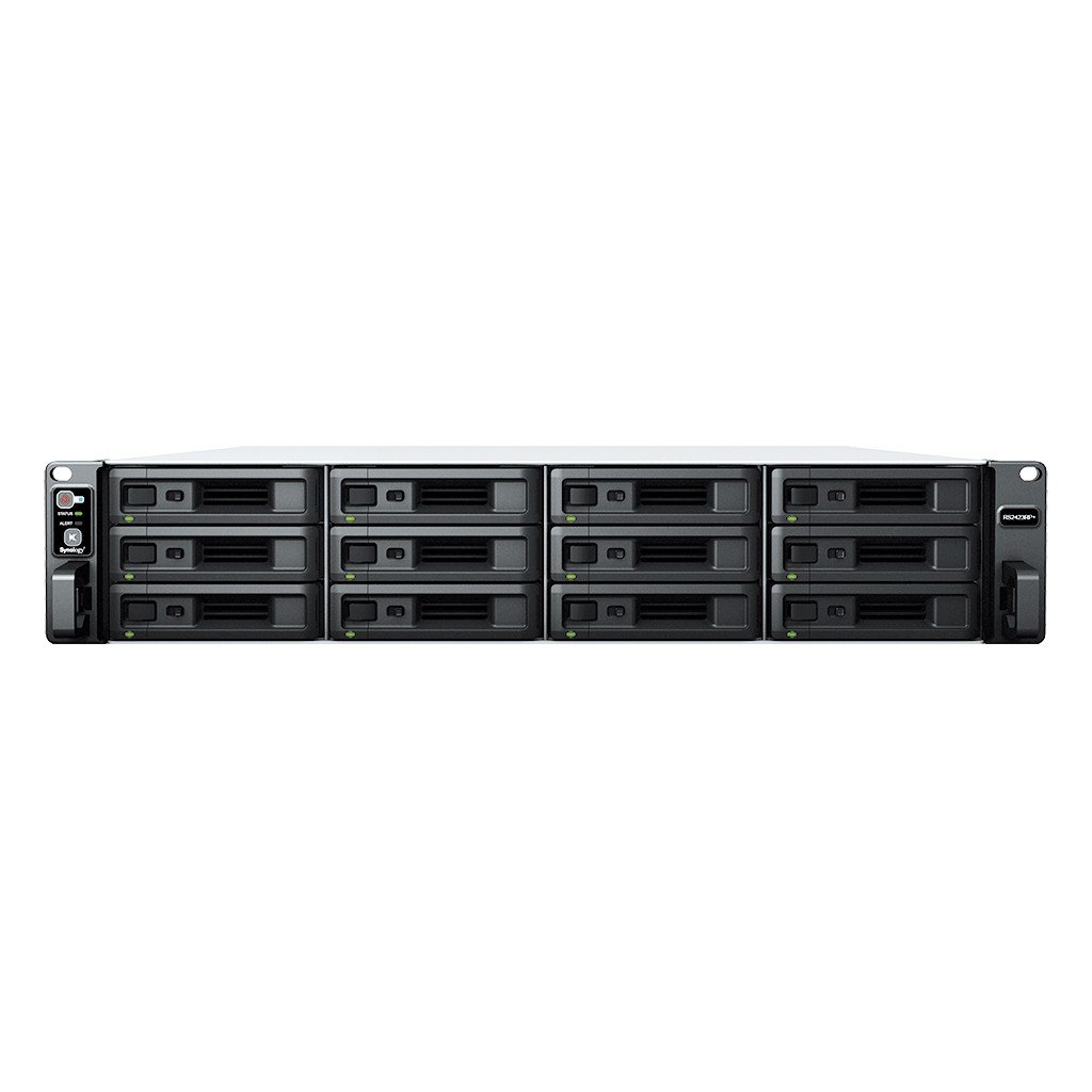 SYNOLOGY RS2423RP+ 12-BAY Rackstation AMD Ryzen Embedded V1780B QUAD CORE 8Go RAM HDD/SSD Only