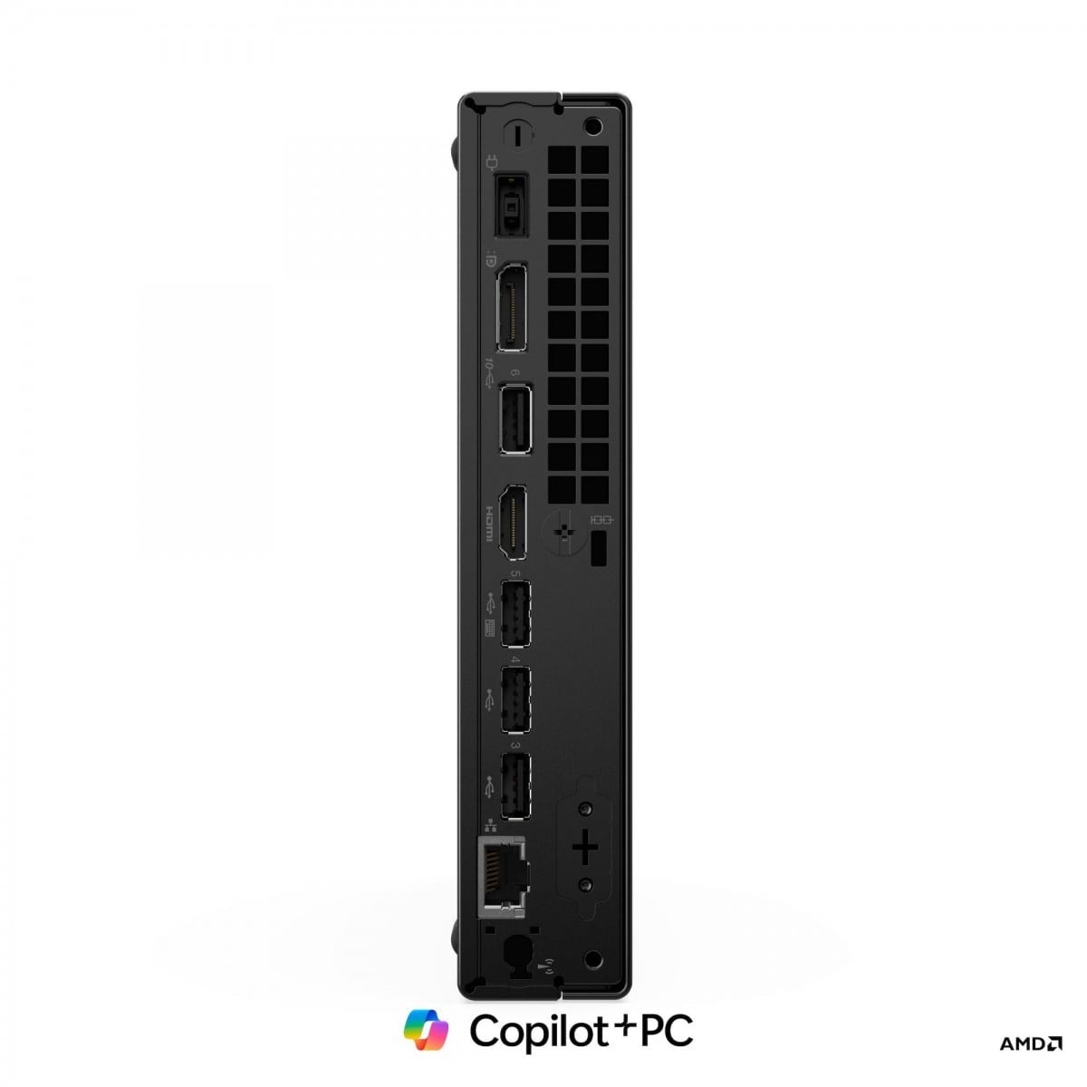 Lenovo ThinkCentre neo 55q Gen 6 Copilot+ PC AMD Ryzen AI 5 330 32 Go DDR5-SDRAM 1 To SSD Windows 11 Pro Mini PC Noir