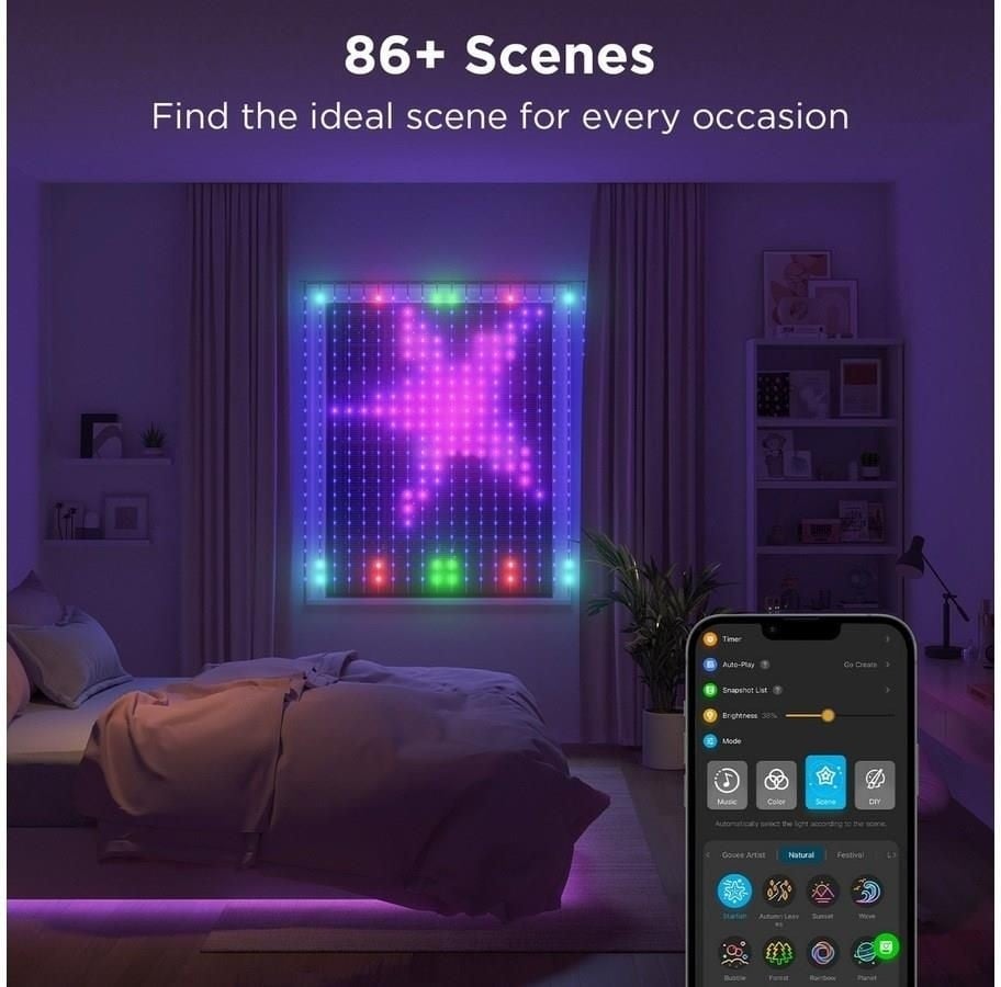 Govee H70BC Rideau Lumineux Version Co-branding Netflix | Rideau, rideau LED | Wi-Fi, Bluetooth