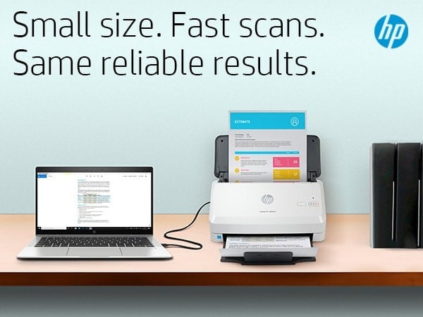HP ScanJet Pro 3000 s4 Alimentation feuille a feuille de scanner Noir, Blanc