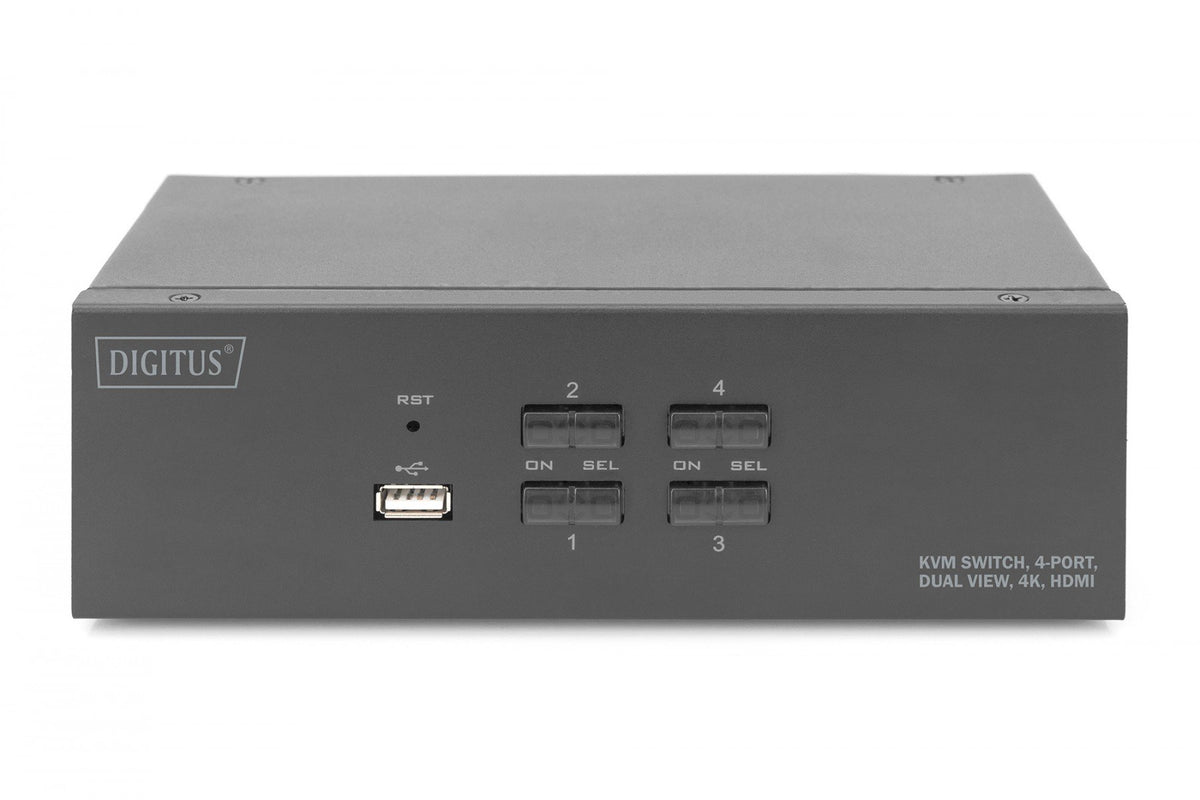 Digitus DS-12883 commutateur écran, clavier et souris Noir