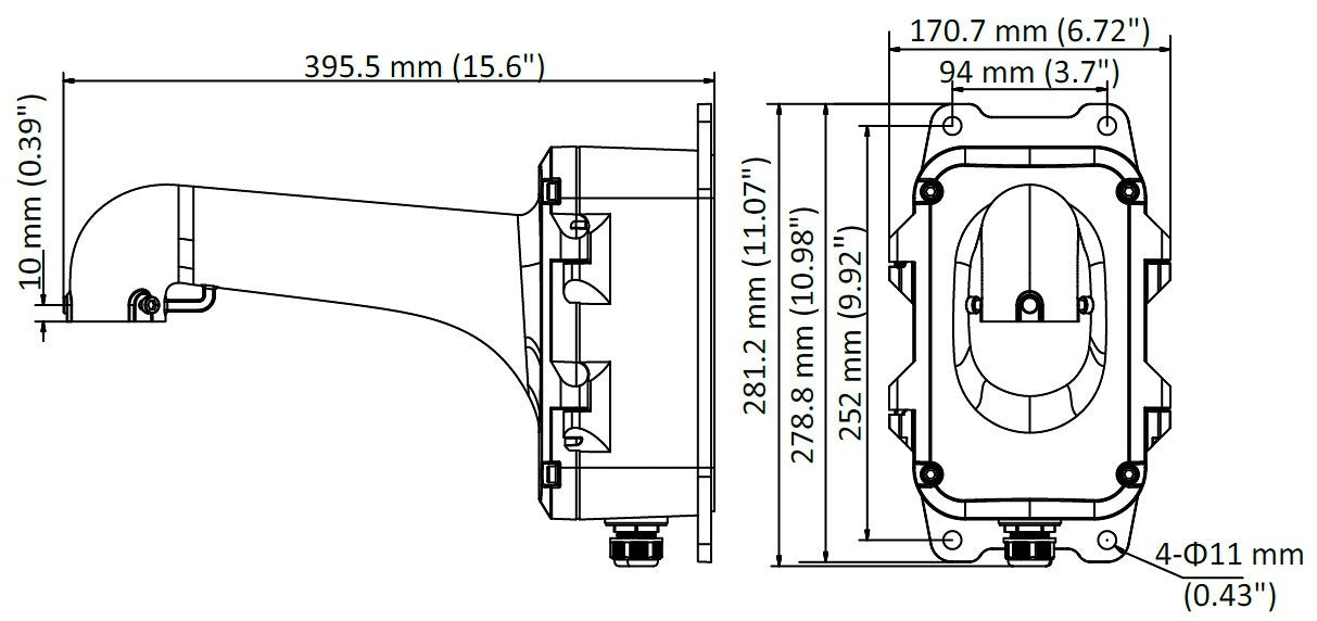 Hikvision DS-1604ZJ-BOX Wall mount