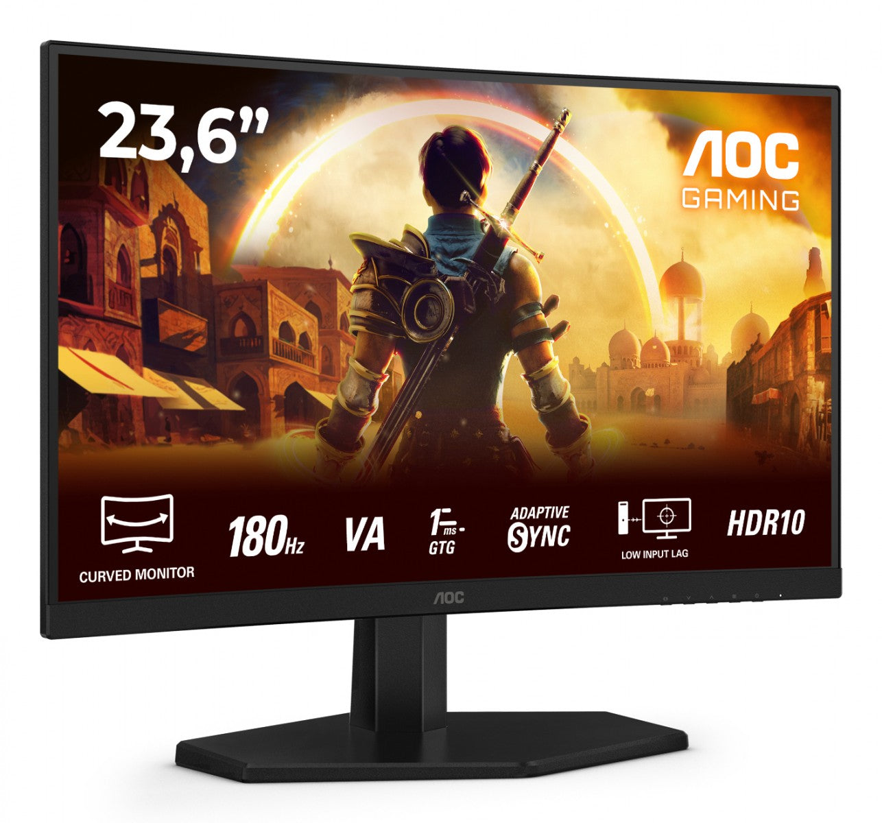 AOC C24G42E 23.6p Curved Fast VA FHD 180Hz 0.5ms 250cd/m2 HDMI 2.0 DP1.4 Speakers