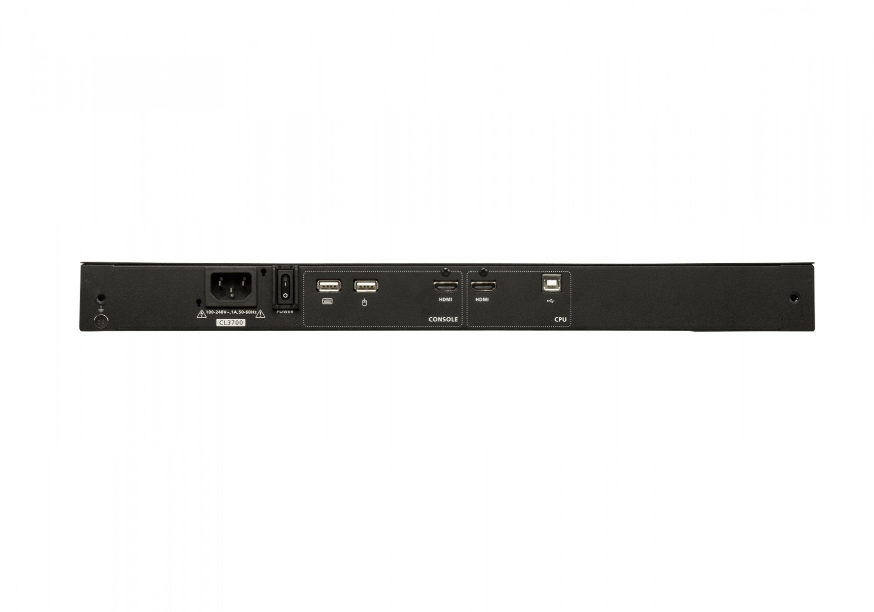 "ATEN CL3700NW support d'ordinateurs 47 cm (18.5"") 1920 x 1080 pixels Métal, Plastique Noir 1U"