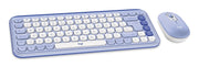 Logitech 920-013078 POP Icon Combo Souris et Clavier Lilas