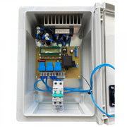 Hipar Boîte de distribution complete pour turbine ECOROTE 9800 3 phases avec systeme de freinage, pont redresseur, disjoncteur DC, interrupteur a came