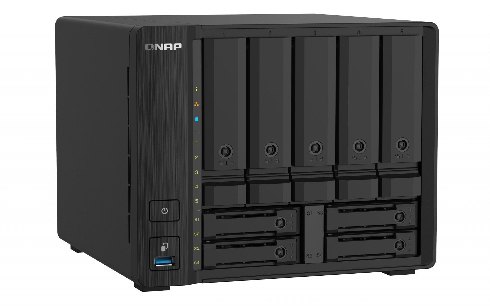 Desktop 9Bay NAS 4GB RAM 10Gbe Black