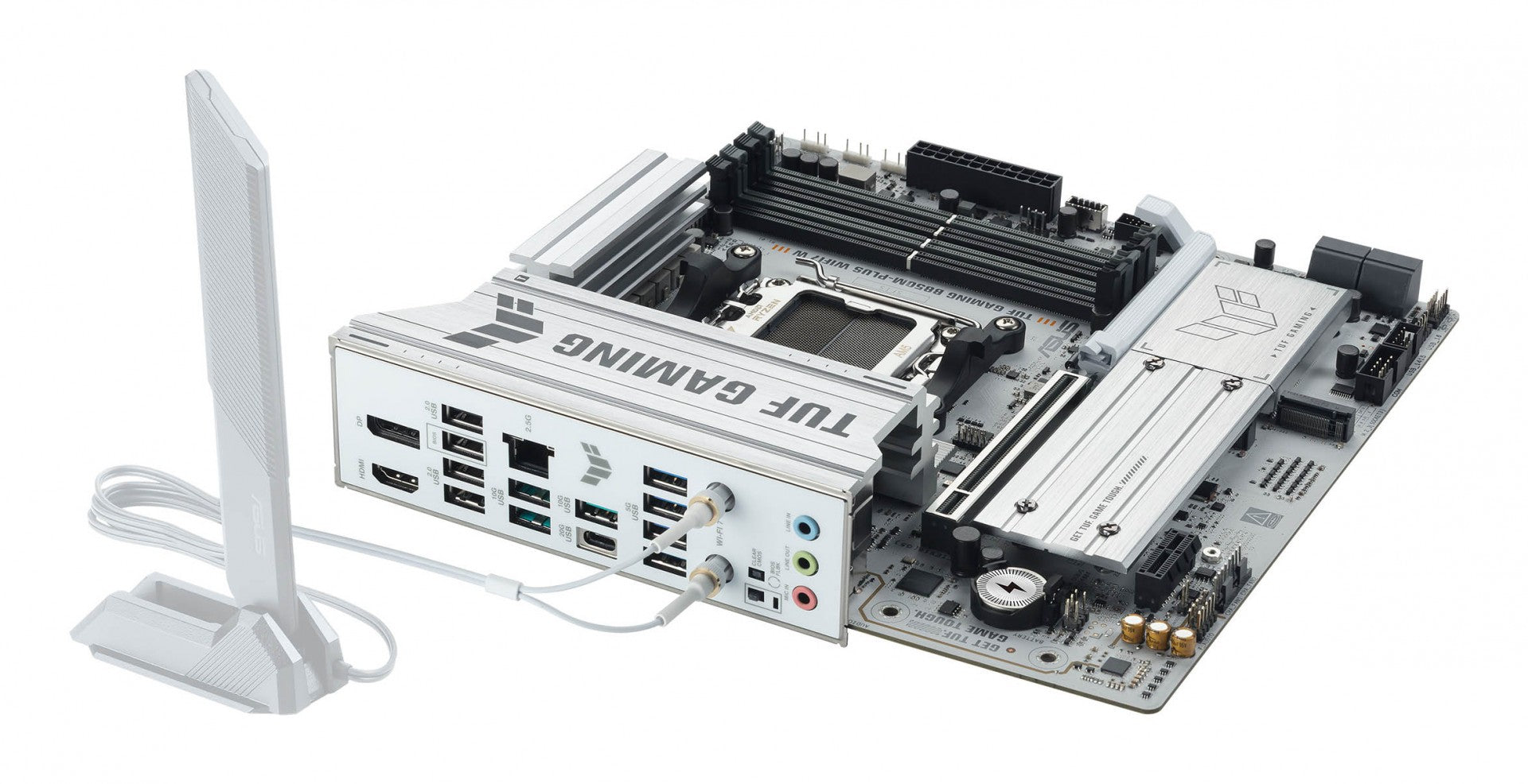 ASUS AMD TUF GAMING B850M-PLUS WIFI7 W Micro-ATX motherboard DDR5 PCIe 5.0 3xM.2 1xHDMI 1xDisplayPort