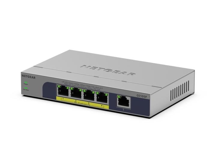 NETGEAR 5PT GB UNMANAGED SWICH W/POE+ GS105P