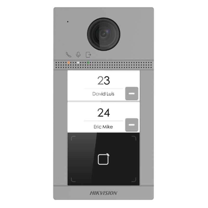 Hikvision DS-KV8213-WME1(C) Station de porte en métal a 2 boutons pour villa