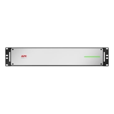 APC External battery pack rack-mountable DC lithium ion 50Ah 2U Black with silver front bezel TAA Compliant