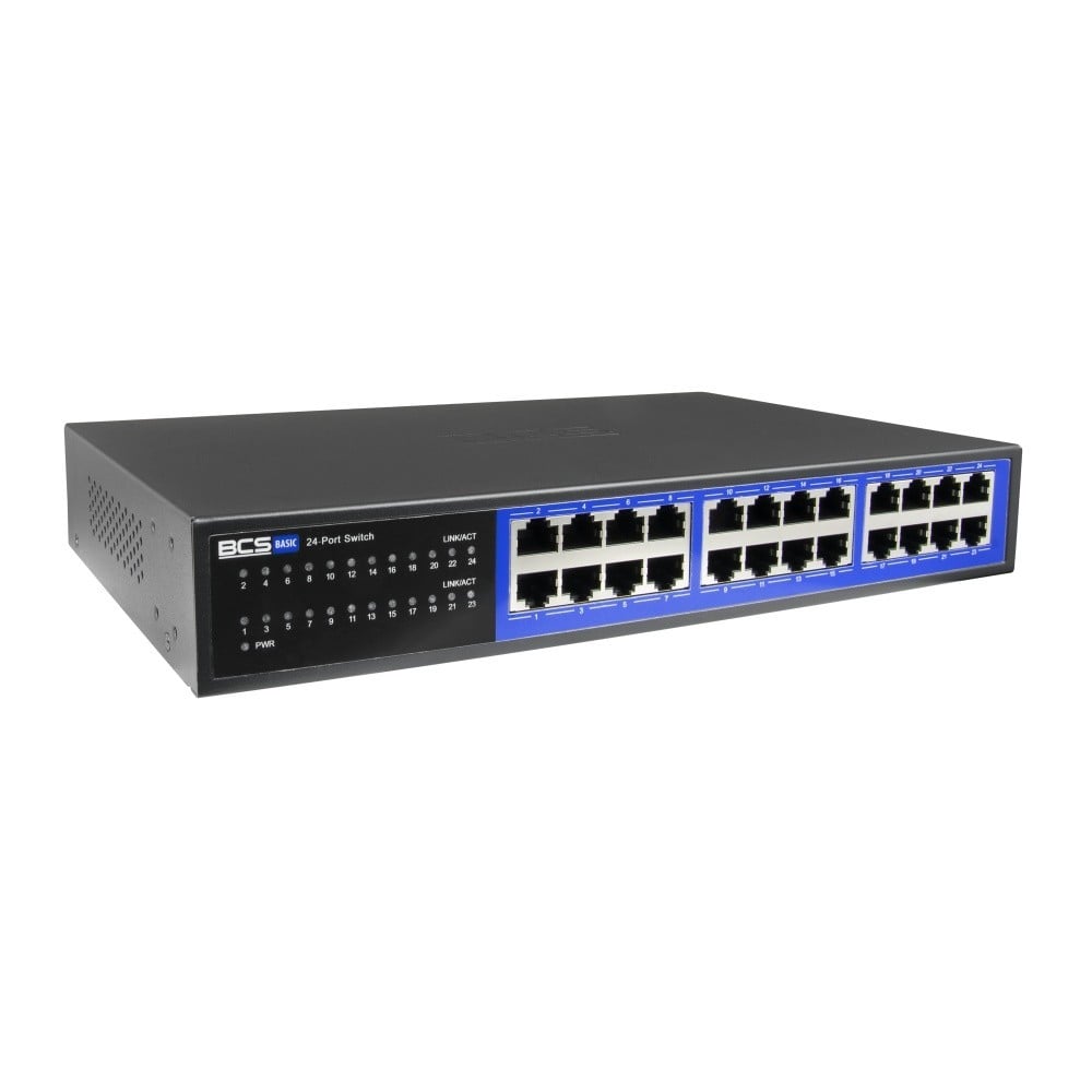 BCS BCS-B-S24G Commutateur Gigabit 24 ports RJ45 1Gbps