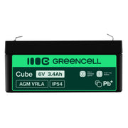 Green Cell Battery AGM VRLA 6V 3.4Ah - Battery - Mignon (AA)