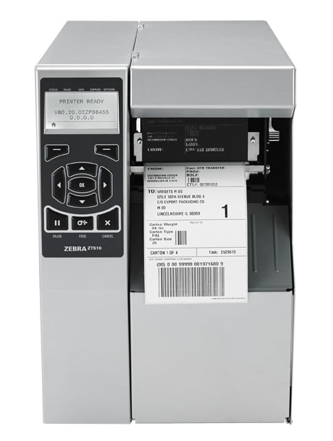 Imprimante a transfert thermique Zebra ZT510 300DPI 305mm/s Grise