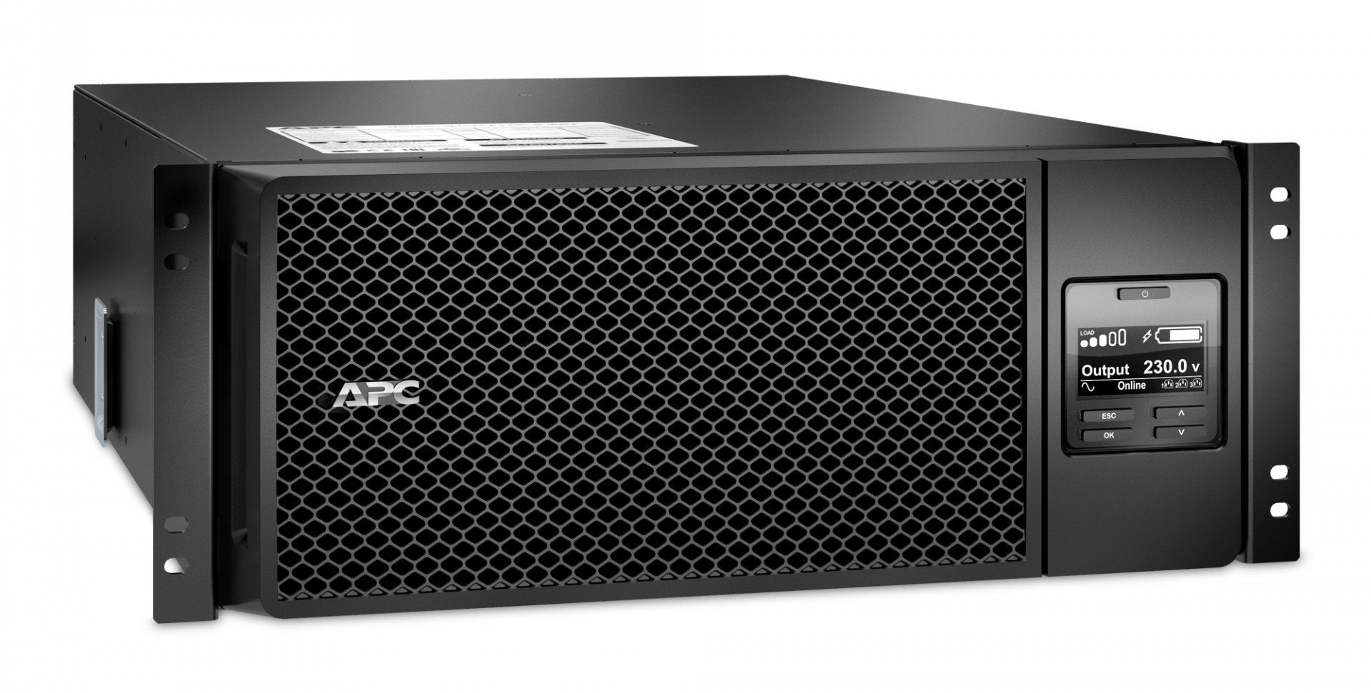APC Smart-UPS SRT 6000VA RM UPS rack-mountable AC 230V 6000Watt 6000VA Ethernet 10/100 USB output connectors 13 4U Black