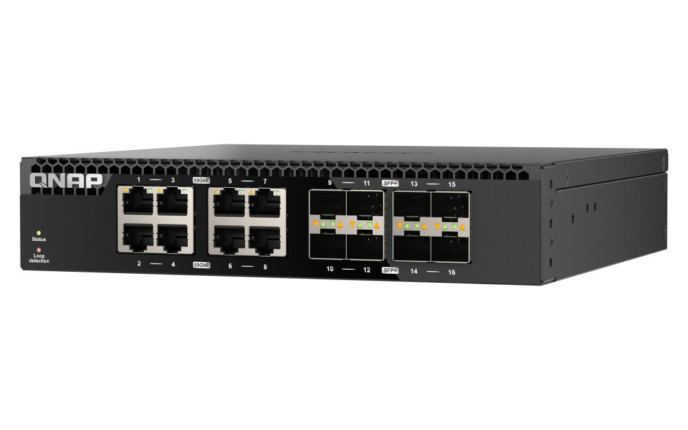 QNAP QSW-3216R-8S8T commutateur réseau Non-géré L2 10G Ethernet (100/1000/10000) Noir