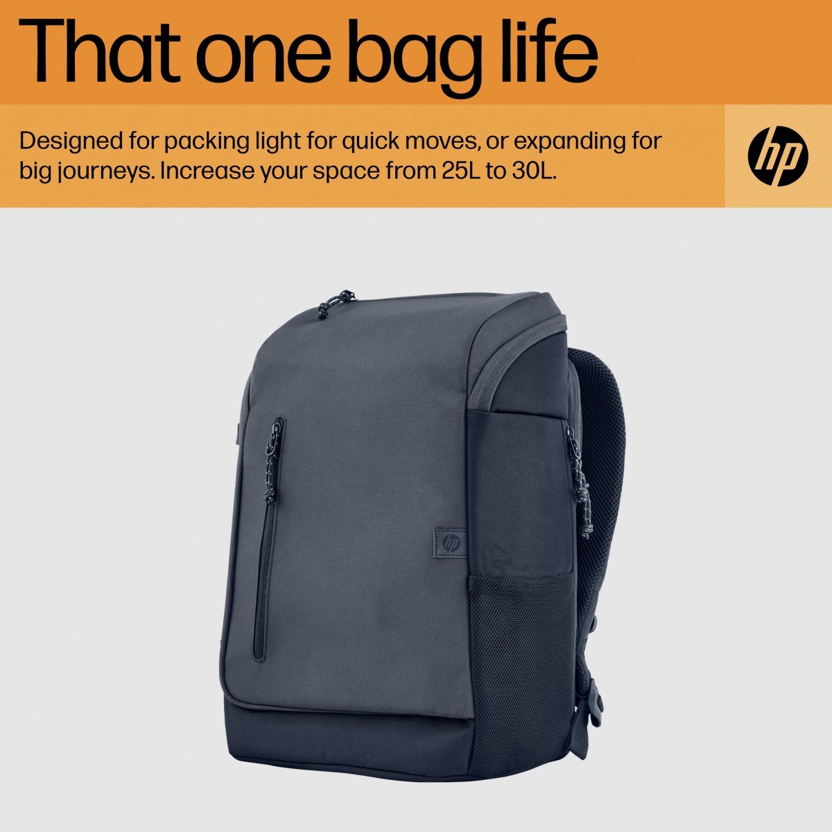 HP Travel 25 Liter 15.6p Iron Grey Laptop Backpack