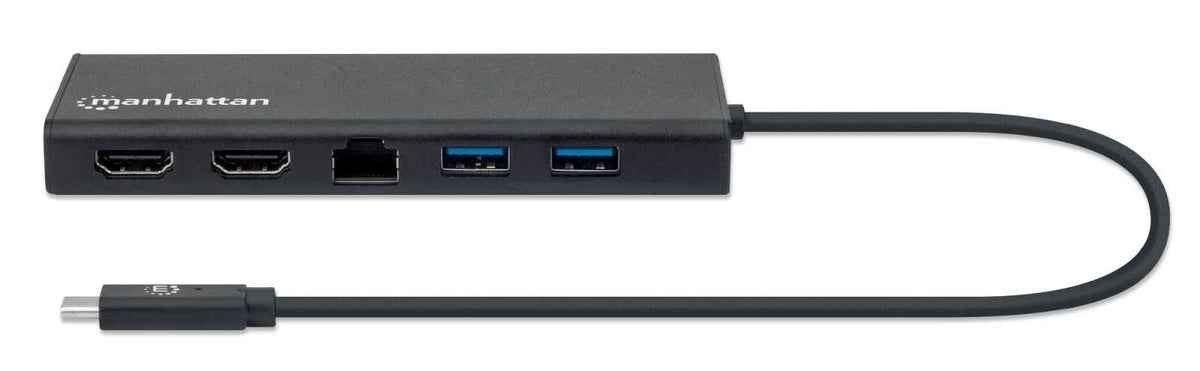 Manhattan 152747 Convertisseur USB-C 3.0 vers RJ45 2x HDMI