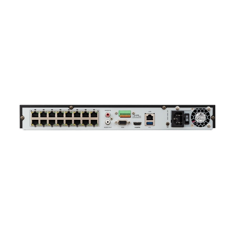 BCS BCS-V-NVR1602-4K-16P Enregistreur IP 16 canaux avec PoE et support des caméras 12 MP