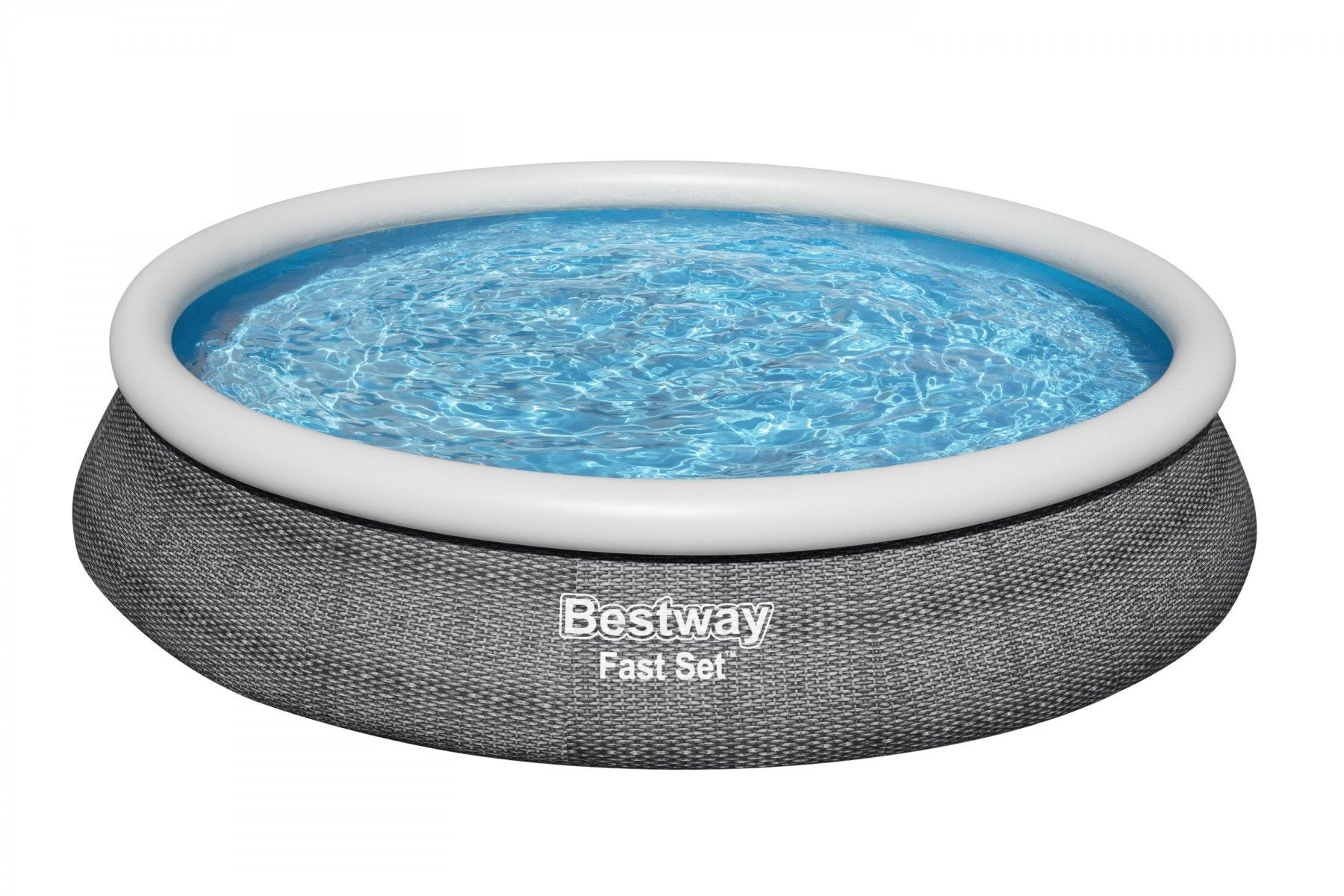 Bestway Fast Set 57313 piscine hors sol Rond 9677 L Gris
