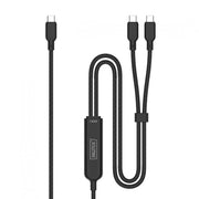 Digitus AK-300170-018-S Câble de chargement USB-C 2-en-1, 140 W, 1,8 m