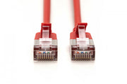 Câble patch RJ45-RJ45 slim, Cat.6A, F/FTP, AWG 32/7, LSOH, 3 m, rouge