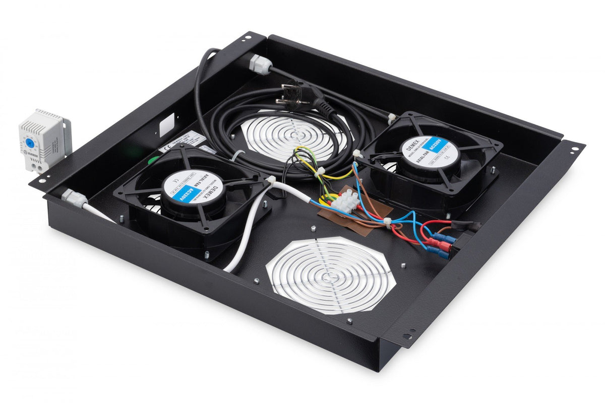 Digitus Unité de ventilation de toit pour armoires réseau de série Unique, armoires réseau et armoires serveur Dynamic Basic