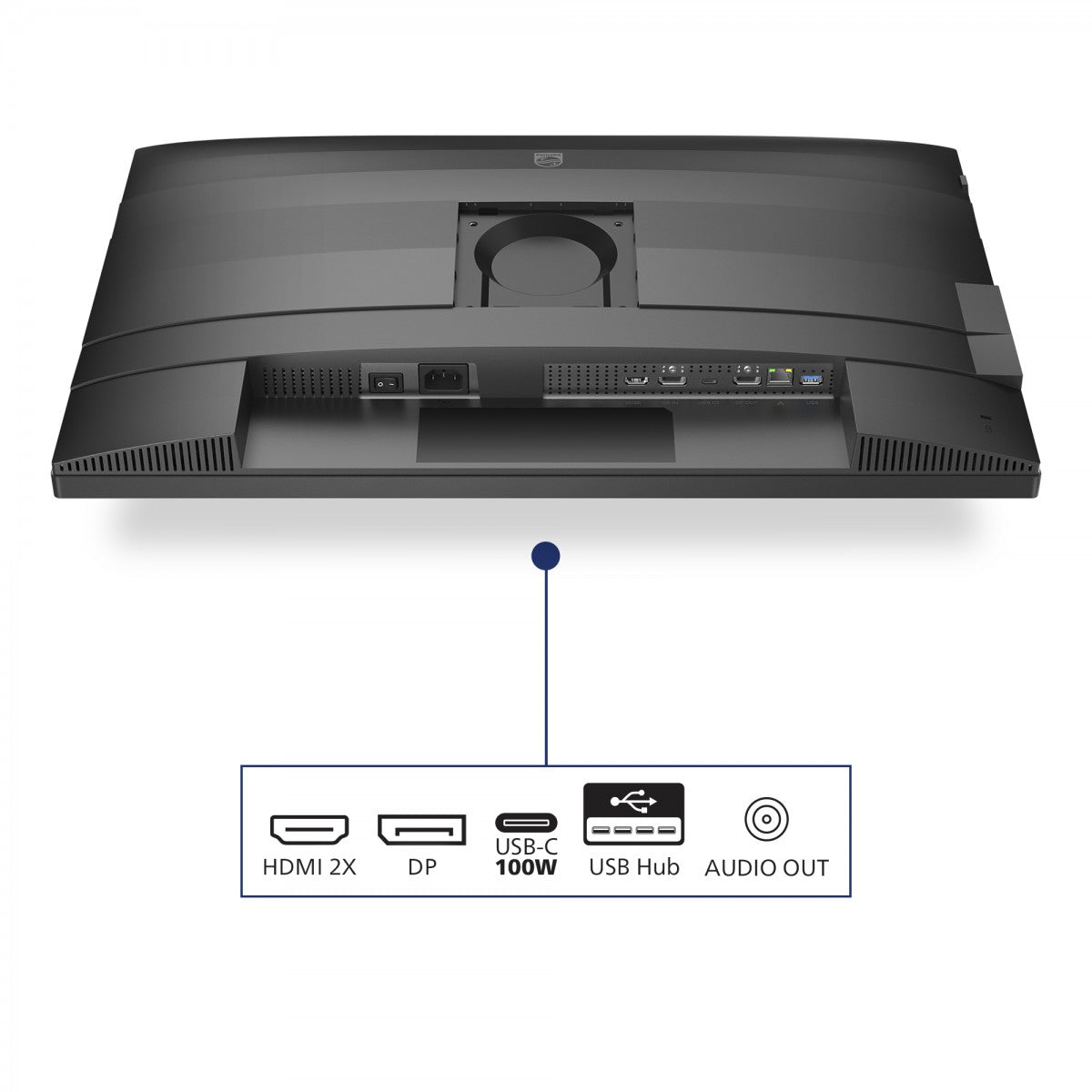 PHILIPS 27B2U4601/00 27p IPS QHD 120Hz 350cd/m2 4ms HDMI 2.0 DP USB-C 3.2 HUB USB pivot Speakers