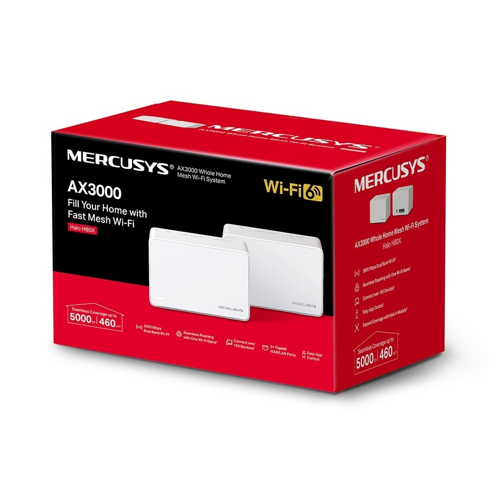 TP-LINK MERCUSYS AX3000 Whole Home Mesh Wi-Fi 6 System