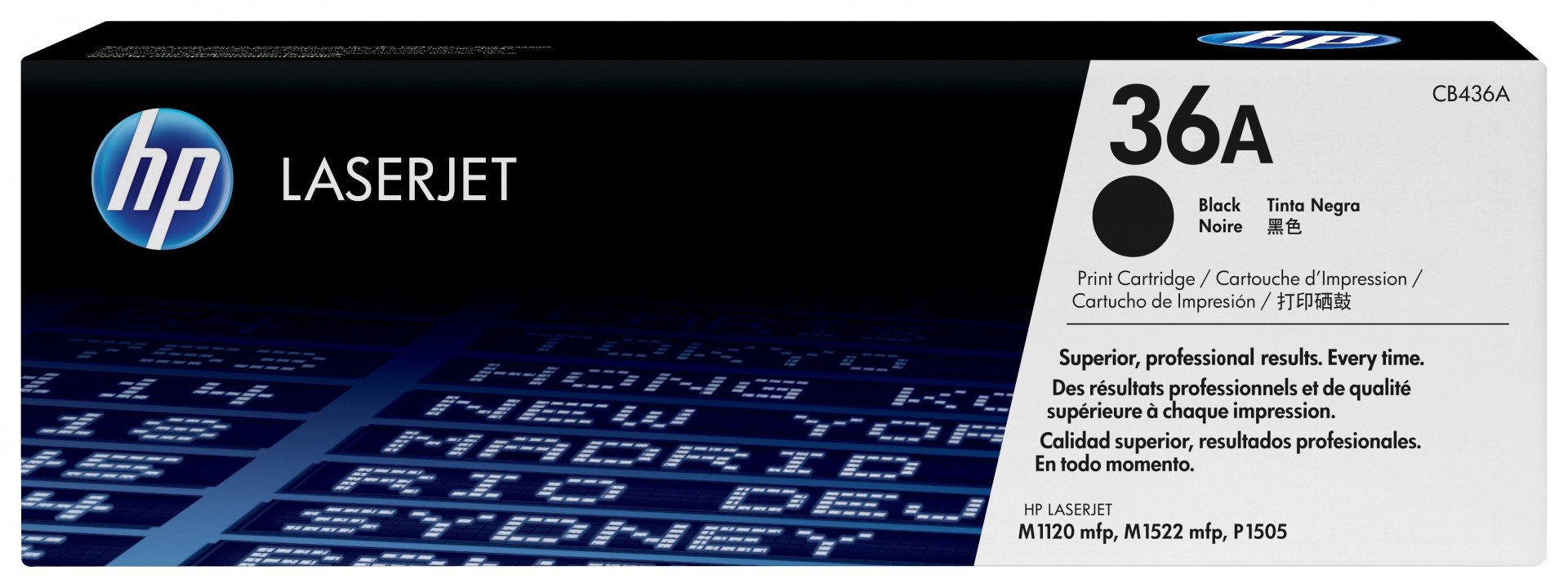 HP 36A original LaserJet Toner cartridge CB436A black standard capacity 2.000 pages 1-pack