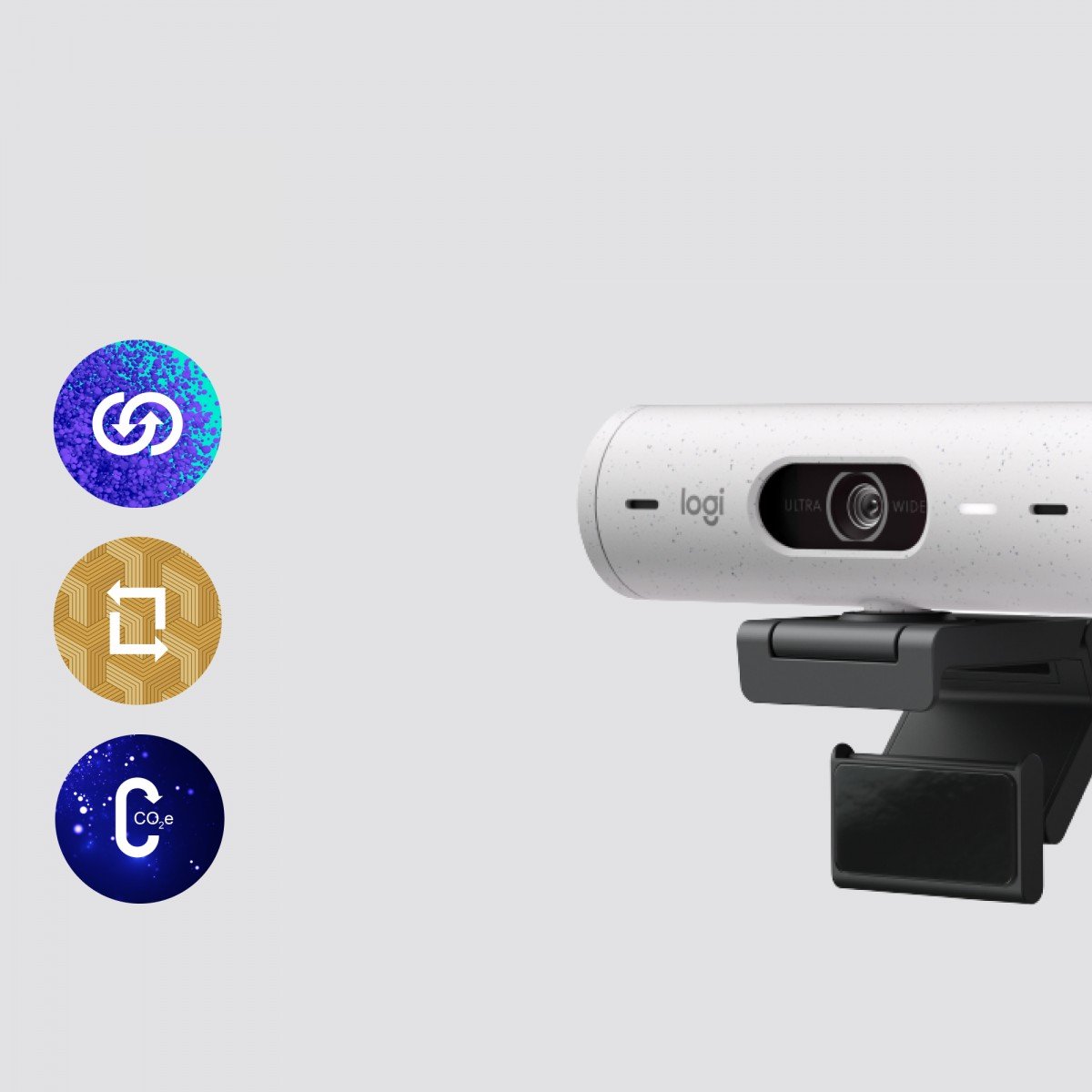 LOGITECH BRIO 500 Webcam colour 1920 x 1080 720p 1080p audio USB-C