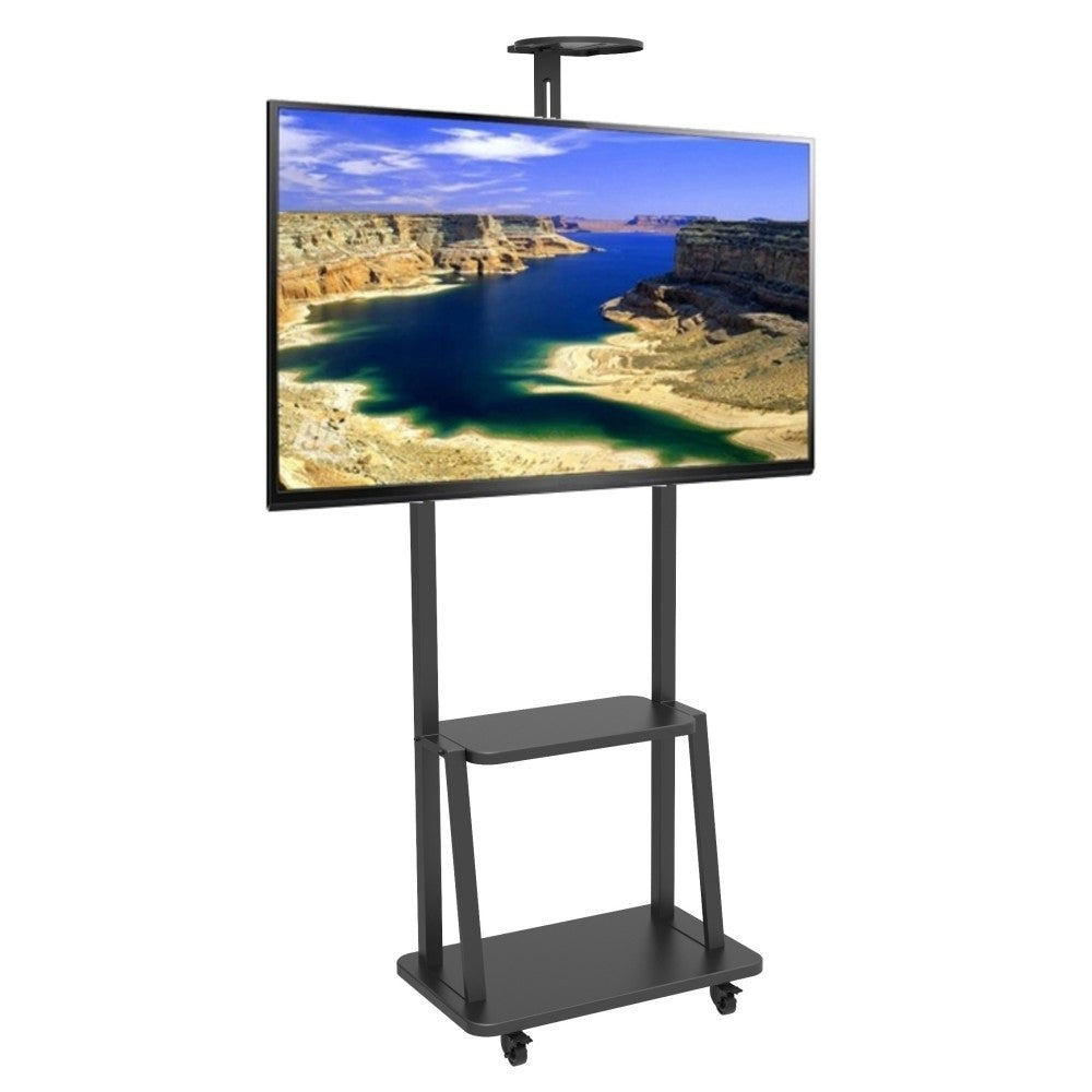 "Techly ICA-TR33 Support TV mobile 32-70"" jusqu'a 60kg réglable 2 étageres"
