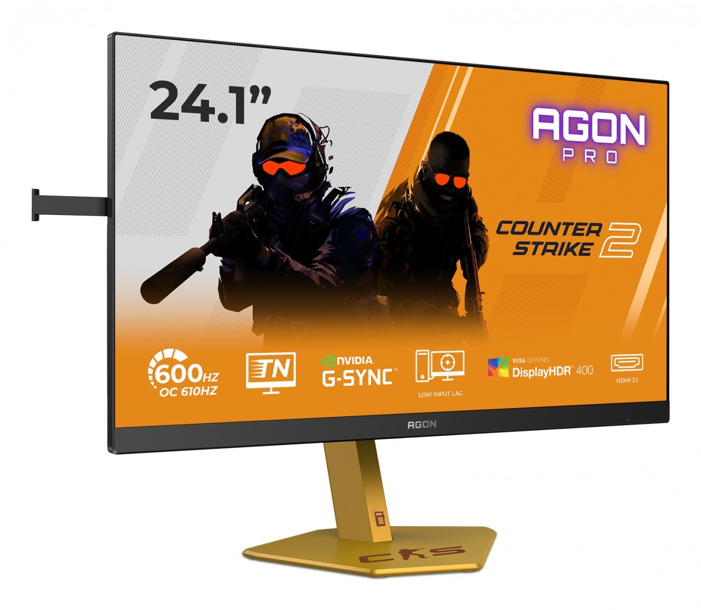 AOC CS24A 24.1p FHD Fast TN 610Hz 0.5ms 500cd/m2 HDMI2.1 DP USB 3.2 HUB USB PIVOT