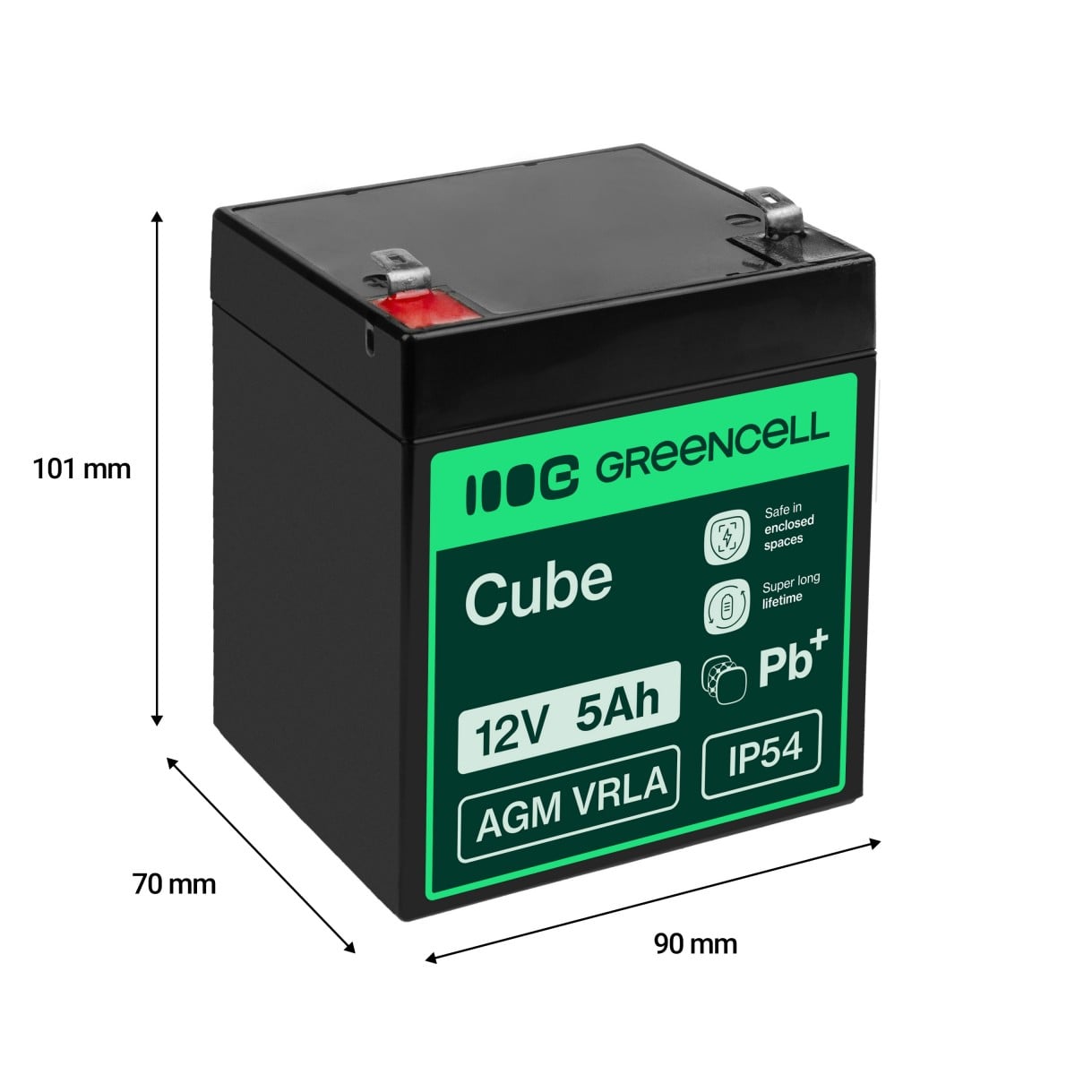 Green Cell AGM27 Batterie de l'onduleur Sealed Lead Acid (VRLA) 12 V 5 Ah