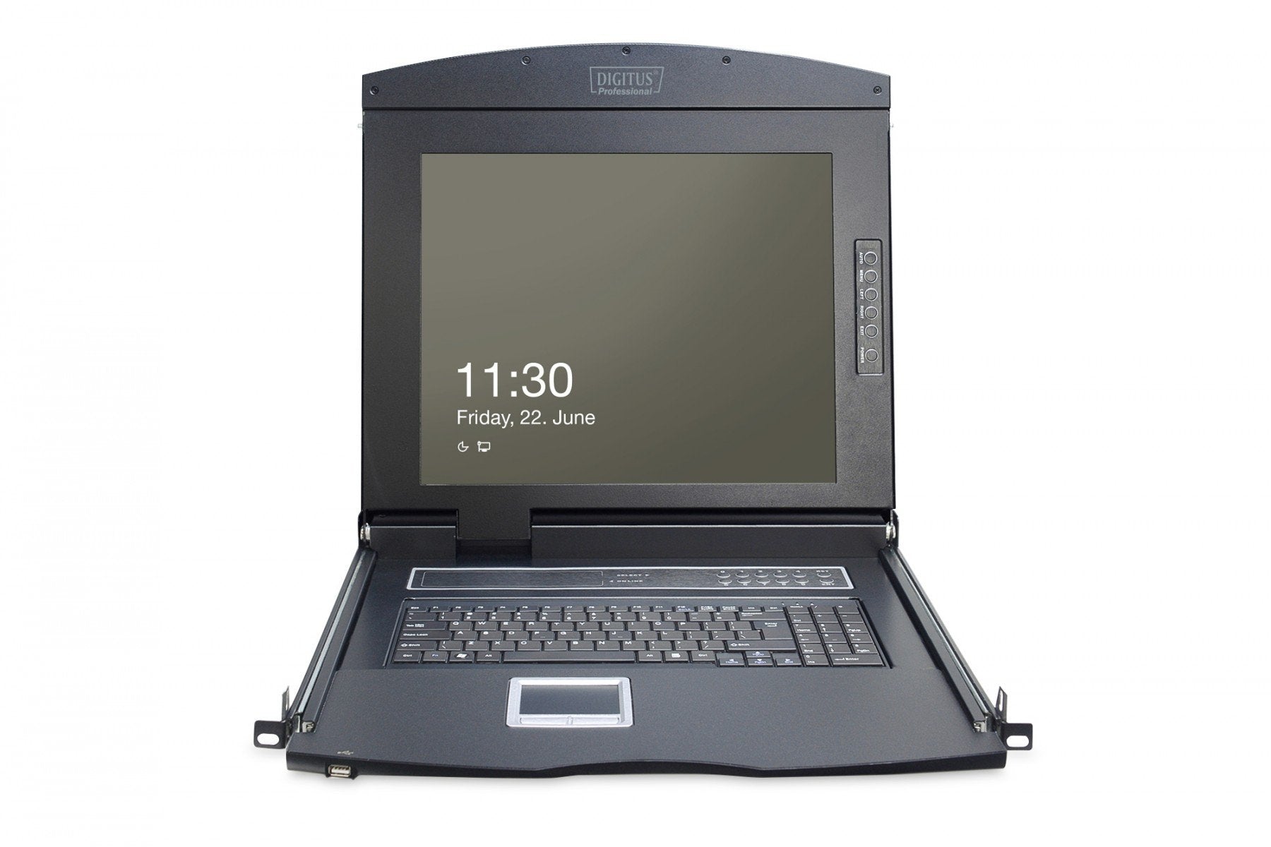 "Digitus DS-72210-2GE support d'ordinateurs 43,2 cm (17"") 1280 x 1024 pixels Noir 1U"