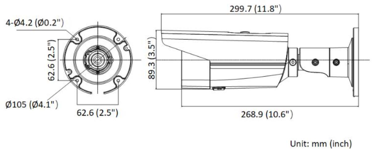 Hikvision DS-2CD2T83G2-2LI(2.8mm) Caméra Réseau Bullet 8 MP avec Acusense et Éclairage Hybride Intelligent Fixe