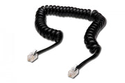 Digitus AK-460101-040-S câble de téléphone 4 m Noir, Transparent