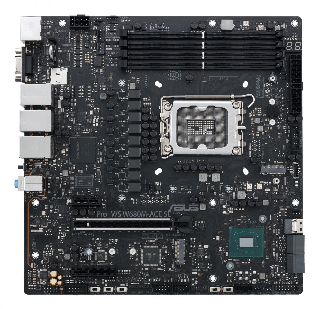 ASUS PRO WS W680M-ACE SE LGA1700 microATX 4DDR5 1xHDMI 1xDP 1xD-Sub 8xSATA 2xM.2