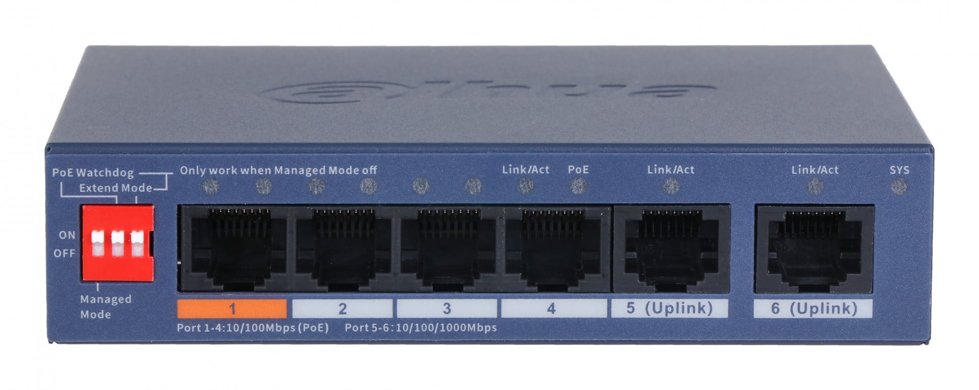 Dahua CS4006-4ET2GT-60 Commutateur PoE géré Fastethernet