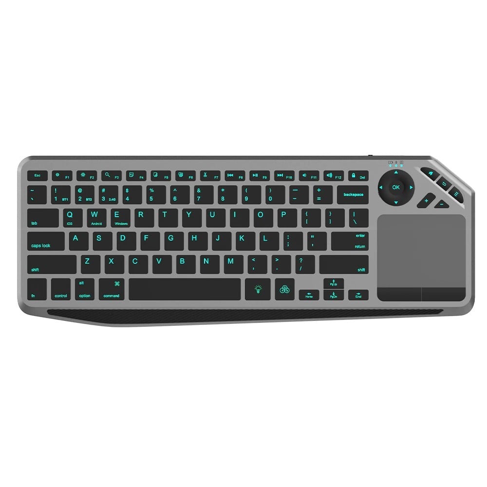 Clavier sans fil Bluetooth 2.4GHz USB Techly ICTB9801TB avec pavé tactile LED